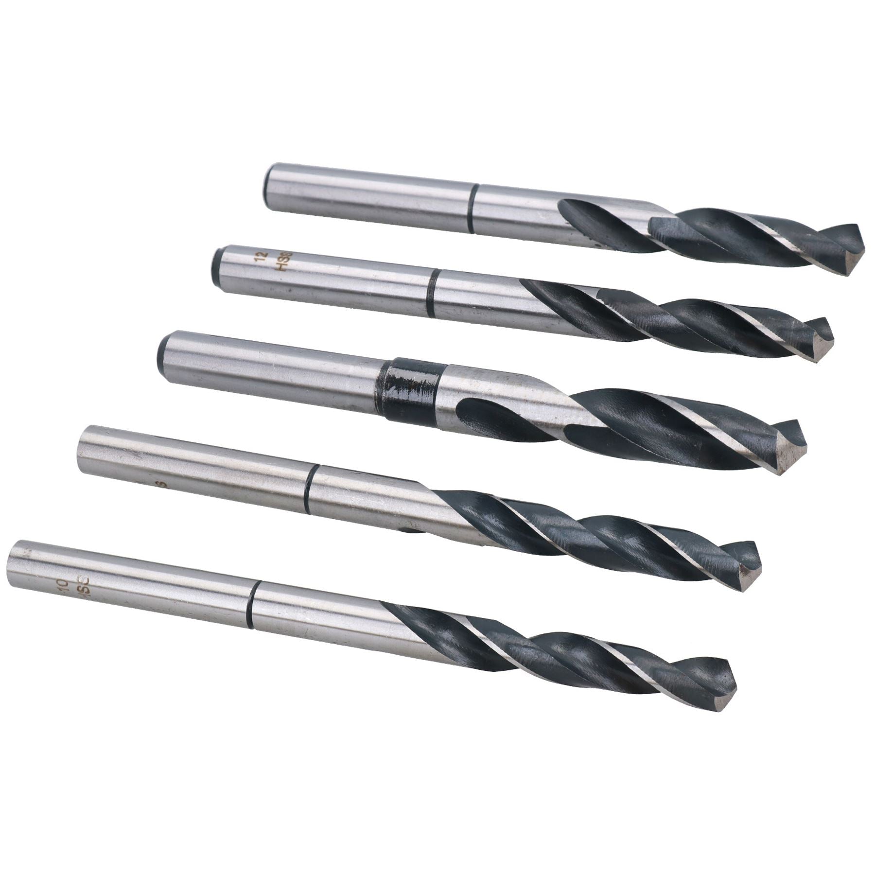 HSS Twist Drill Bits Blacksmith Drills with 13mm 1/2" Shank 10mm – 15mm 5pc