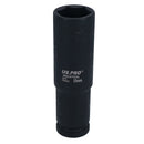 Extra Deep Long Metric MM Impact Socket 1/2" Drive 6 Sided Single Hex