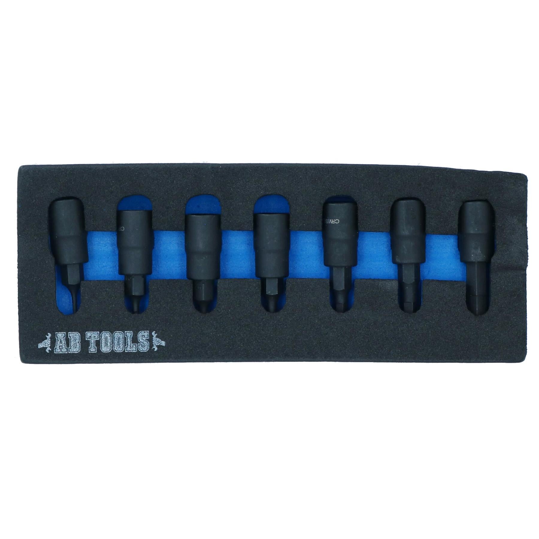 Metric MM 1/4in Drive Impact Allen Hex Key Sockets 1.5mm – 6mm 7pc Set