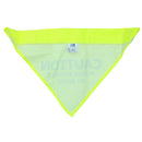 Medium/Large Hi Vis Yellow Respect My Space Warning Bandanna for Dogs