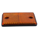 Orange Amber Rectangular Reflectors for Driveway Gate Fence Post Trailers