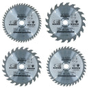 Circular Saw Blade 165mm x 16 / 20mm Mixed Teeth TCT Cutting Disc Wood 4pc