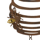 Beehive Wind Chime Bee Bell Hanging Garden Yard Ornament Decor Metal Wasp