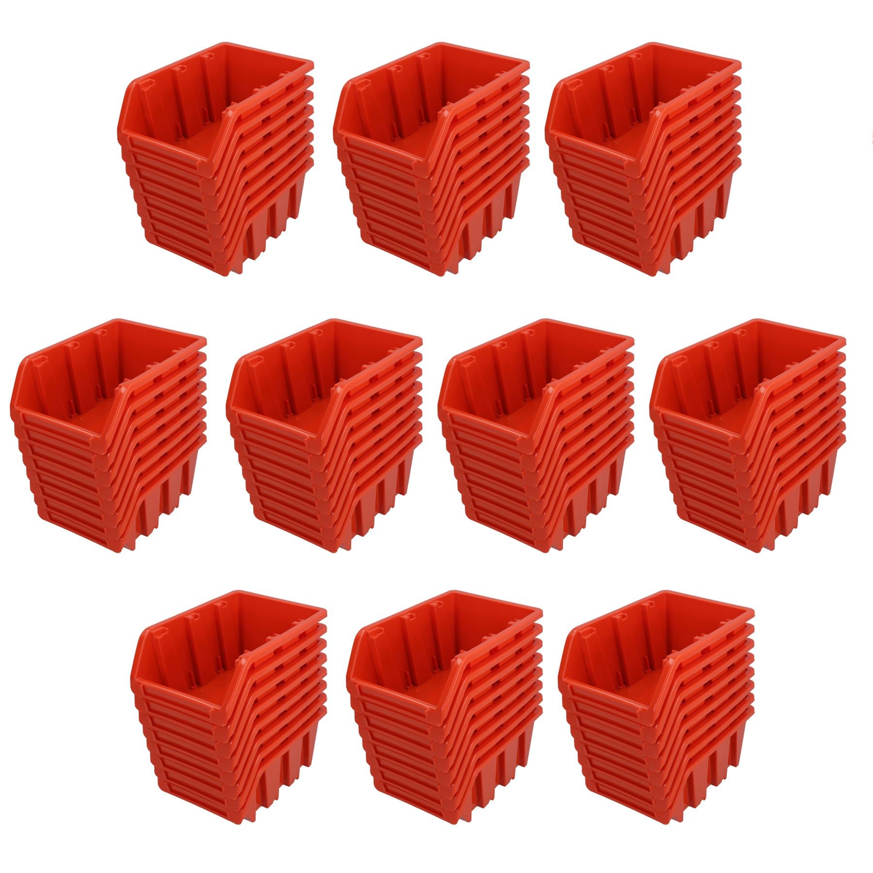 Stacking Bin Boxes Wall or Stack for Garage Workshop Storage 165 x 105 x 75