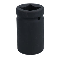 1" Drive Double Deep MM Impact Impacted Socket 6 Sided Single Hex