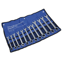 Metric 8mm – 19mm Ratchet Combination Spanner Wrench 12pc Set 72 Teeth