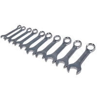 Metric Stubby Spanner Wrench Combination 10 - 19mm CRV Polished Finish TE064