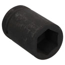 34mm Metric 3/4" or 1" Drive Deep Impact Socket 6 Sided With Step Up Adapter