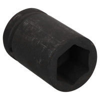 34mm Metric 3/4" or 1" Drive Deep Impact Socket 6 Sided With Step Up Adapter