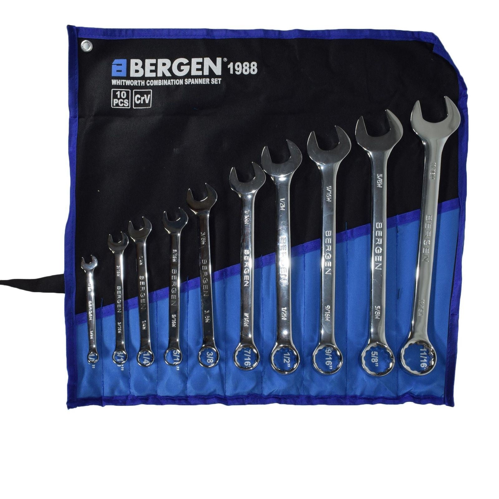 BSW British Whitworth Combination Spanner Wrench + Deep Sockets 19pc Set