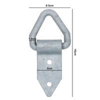 Galvanised Fold Over Tie Down Lashing Eye Rings Anchor Point Fastener Bolt On