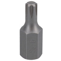 5 Pack M5 - M13 Male 30mm Ribe Bits With 10mm Hex End S2 Steel