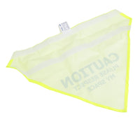 Medium/Large Hi Vis Yellow Respect My Space Warning Bandanna for Dogs