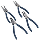 4pc Circlip Plier Set 7" Internal / External / Bent and Straight TE039