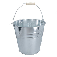 15L Galvanised Steel Metal Bucket Pail Water Coal Fire Greenhouse Garden Plants