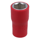 1/2in drive VDE Insulated Shallow Metric Socket 6 Sided Single Hex 1000 V