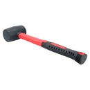 8oz Black Rubber Mallet With Fibreglass Handle Hammer Non Marking Head