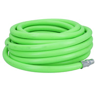 10 Metres Soft Rubber Hi-Vis Air Compressor Hose Airline 1/4 BSP Male Thread