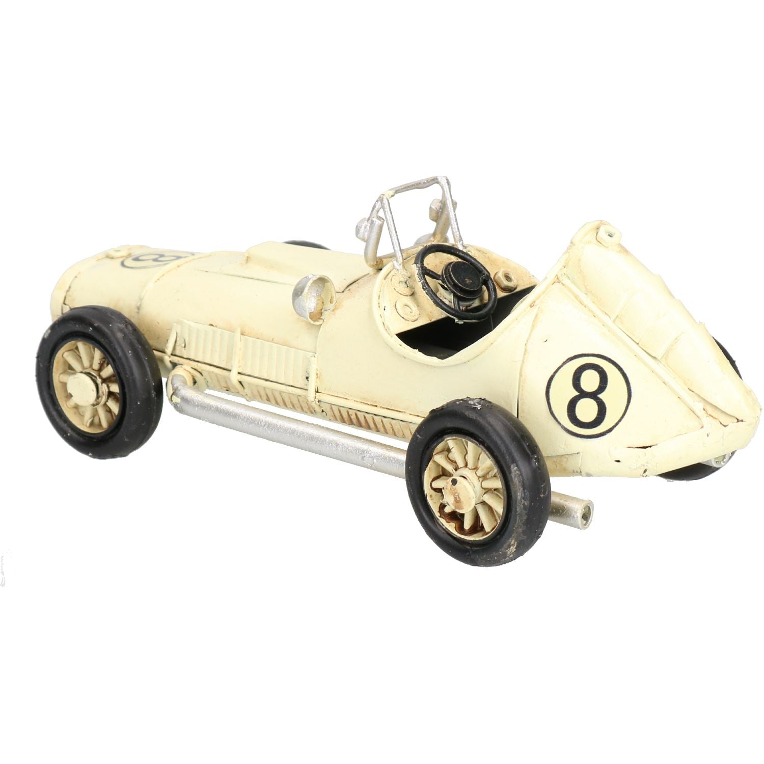 Small Racing Car Metal Ornament Model Sculpture Statue Decoration Replica Auto