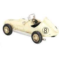 Small Racing Car Metal Ornament Model Sculpture Statue Decoration Replica Auto