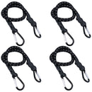 24” Bungee Strap with Metal Carabiners Hook Tie Down Fastener Holder