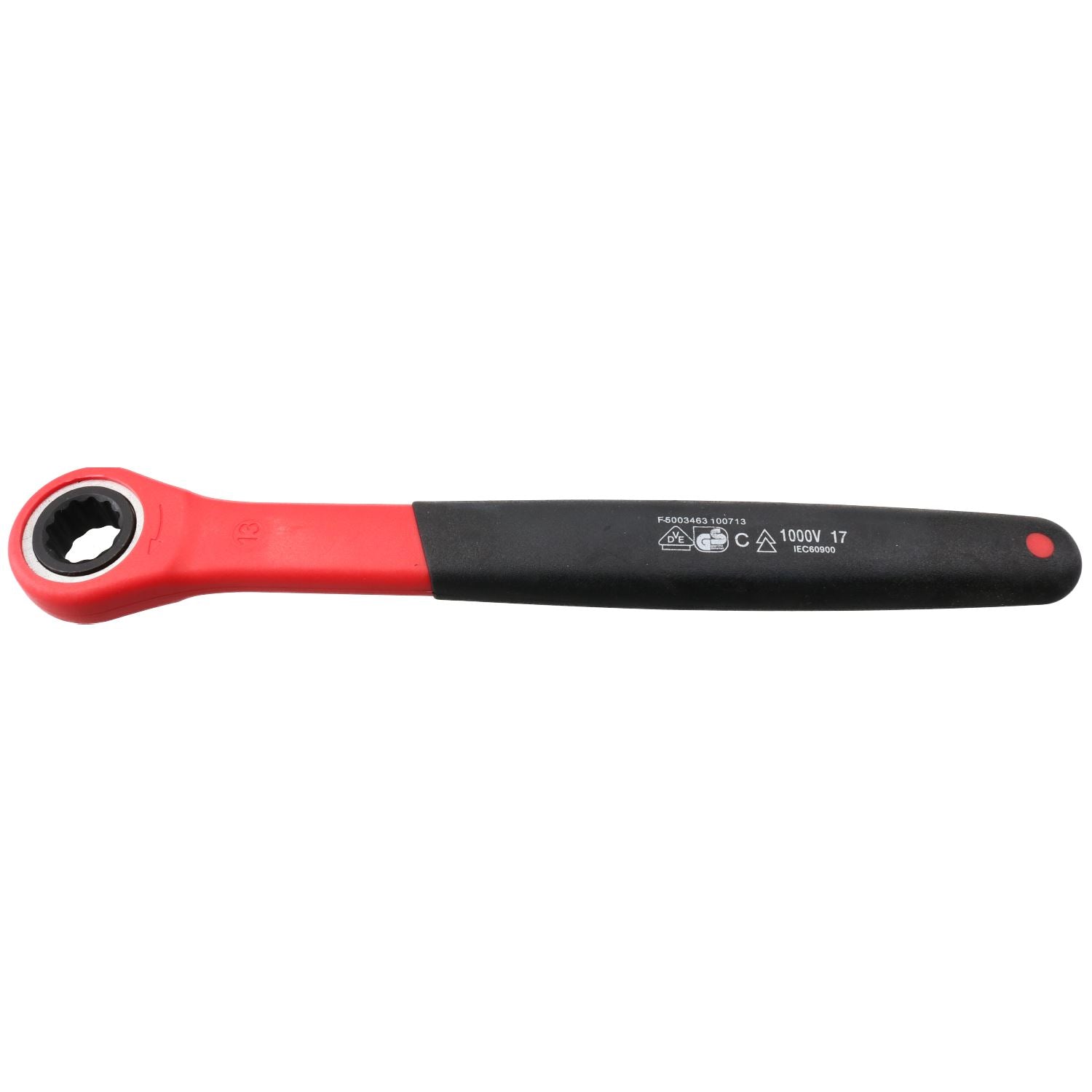 Metric VDE Insulated Ratchet Ring Spanner Wrench Hybrid Electrical 10 – 14mm