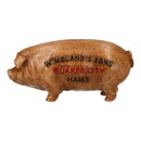 Quaker City Ham Pig Hog Porky Oink Money Bank Box Cast Iron Coin Change Jar