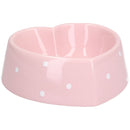 Heart Shaped Poka Dot Small Animal Puppy Kittens Small Dog Bowl 15cm/300ml