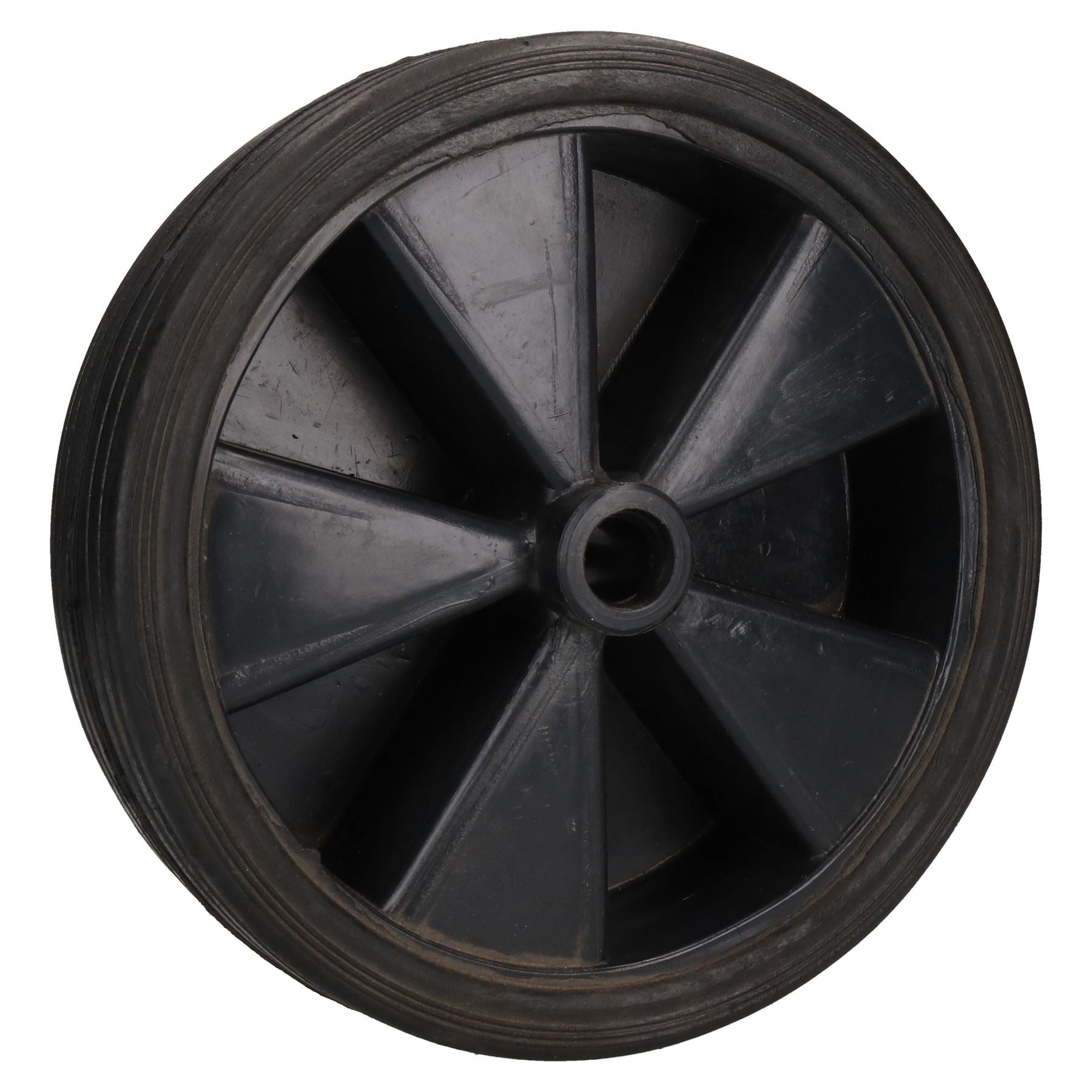 Trailer Replacement Jockey Wheel Tyre Solid Rubber 210mm Width 20.5mm Centre