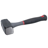 1kg Lump Club TPR Handle Fibreglass Hammer Double Face Sledge Hammer