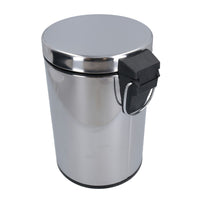 3L Waste Pedal Bin Kitchen Bathroom Office Metal House Rubbish Dustbin Flip Lid