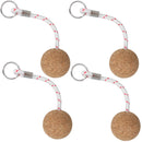 52mm Floating Cork Ball Keyring Key Float Boat Fishing Sailing Buoyant Keys Ring