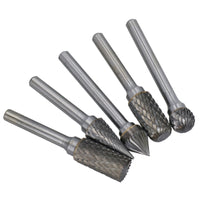 5pc Tungsten Carbide Rotary Burr Set TE127