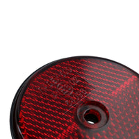 Round Side Reflectors Amber, Red or White for Trailers Fence / Gate Posts