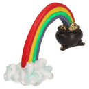 Aquatic Aquarium Decor Rainbow Pot Of Gold Fish Tank 14x5x6cm