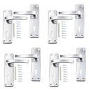 Aluminium Lever Lock Door Handle Handles Set With Spindle + Fixings