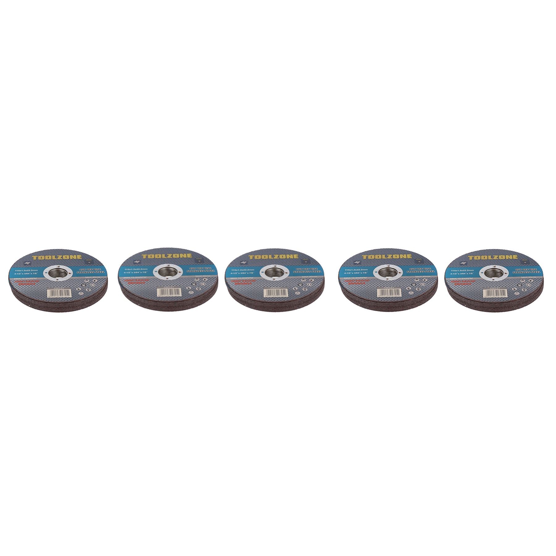 4-1/2” or 115mm x 1.2mm Metal Stainless Steel Cutting Blade Discs Angle Grinders