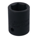 3/8in Drive Shallow Stubby Metric Impacted Impact Socket 6 Sided Single Hex