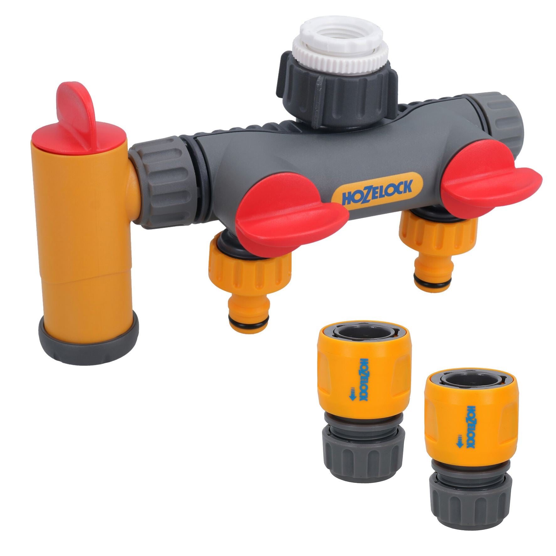 Hozelock 2, 3 or 4 Way Tap Multi Hose Pipe Connector Watering Garden Yard