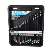 18pc Metric MM Combination Spanner Spanners Wrench Set 6mm - 24mm Bergen