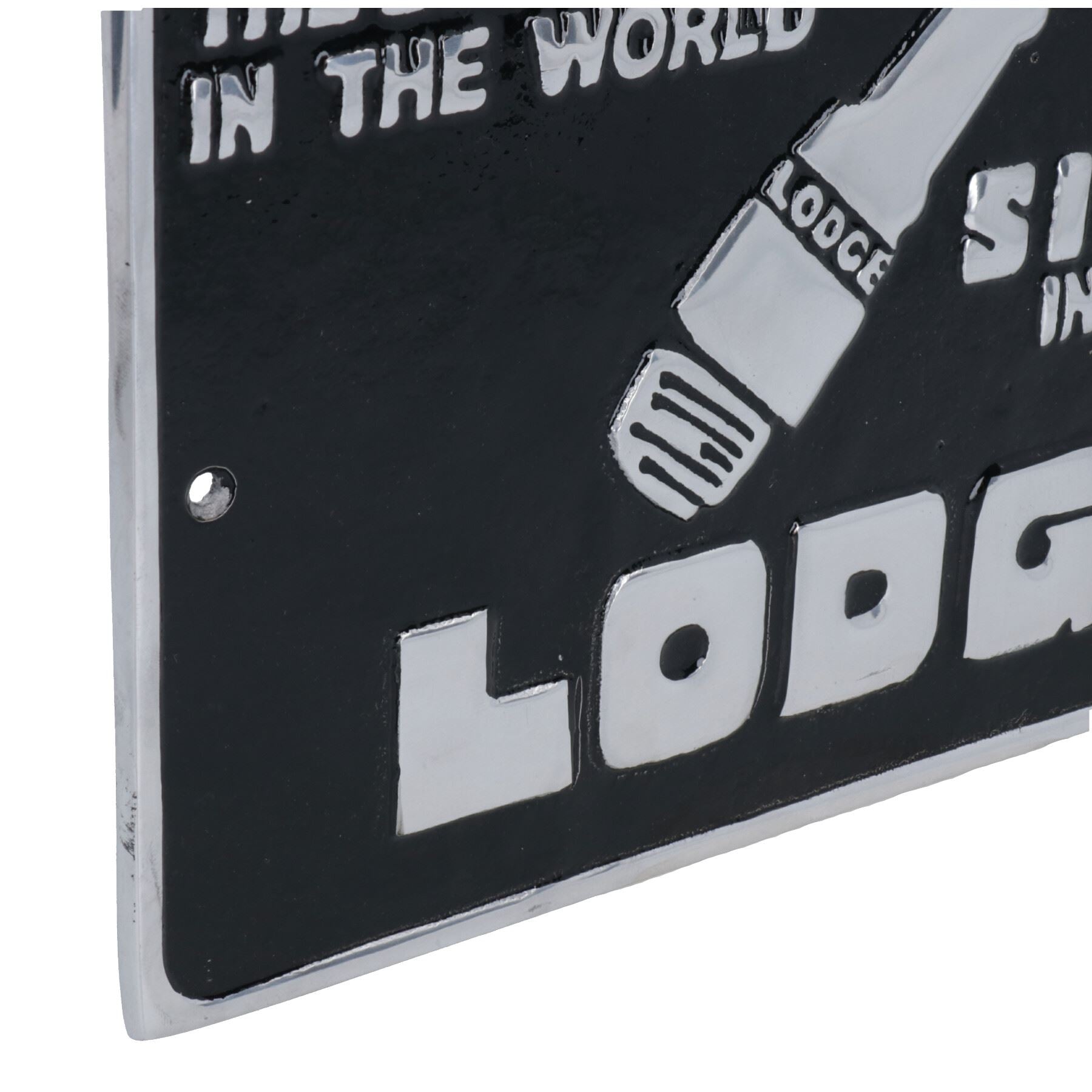 Lodge Spark Plug Aluminium Sign Plaque Door Wall Garage Workshop Car Engine