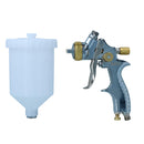 Gravity Feed LVLP Spray Painting Paint Gun 1.4mm Nozzle With 600ml Cup