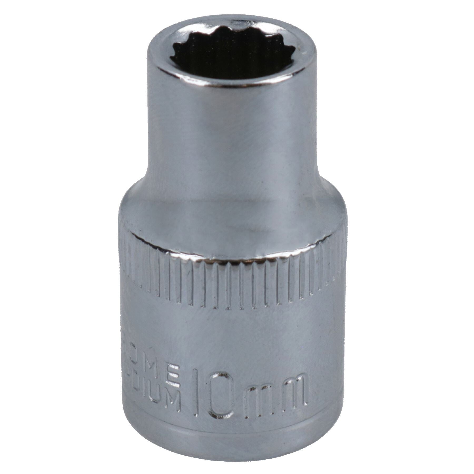 1/2in Drive Shallow Metric MM Socket 12 Sided Bi-Hex with Knurled Ring