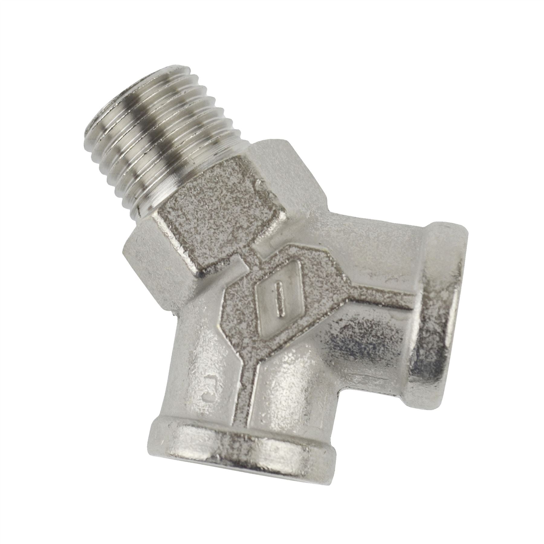 1/4" BSP Y Piece / 3 Way Connector Tee Piece Female-Male-Female FT059