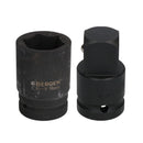 38mm Metric 3/4" or 1" Drive Deep Impact Socket 6 Sided With Step Up Adapter