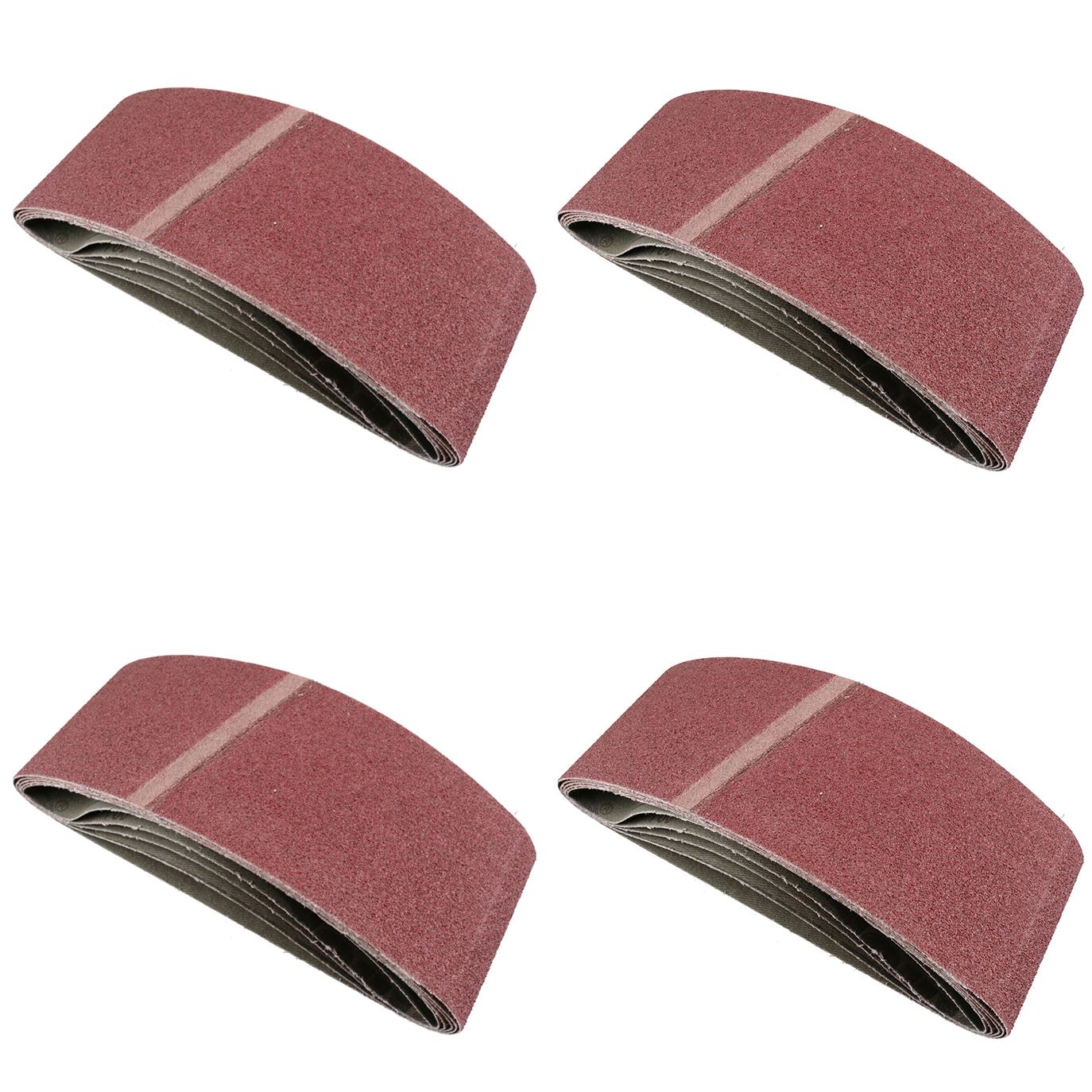 Belt Power Finger File Sander Abrasive Sanding Belts 457mm x 75mm 80 Grit 20 PK