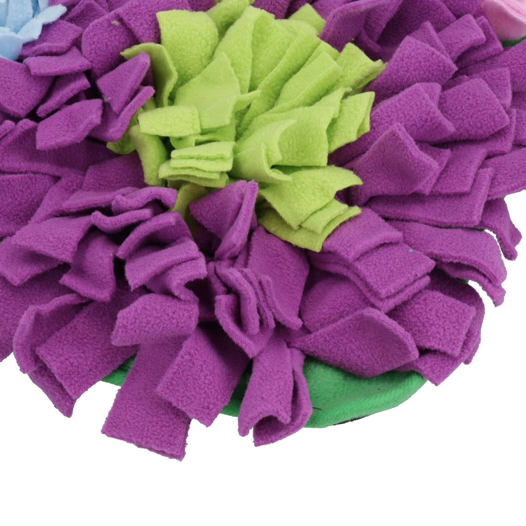 Multi Flower Dog Fluffle Treat Finder Rummaging Mat Interactive Dog Puzzle Toy