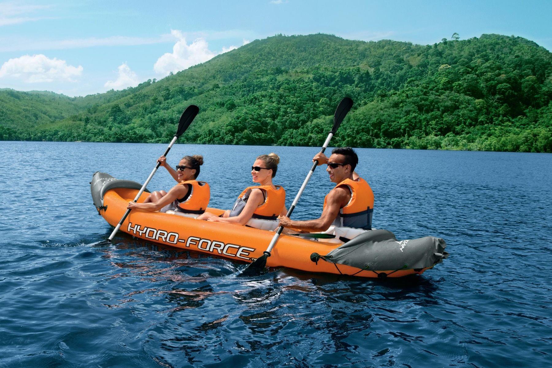 Underwater View LITE RAPID X3 Inflatable Kayak 3 Person with Aquascope Canoe