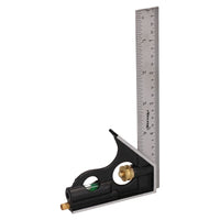 6" / 150mm Engineers Square Adjustable Combination Set Square + Spirit Level