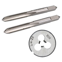 1/8" - 1/2" BSW Tap & Die Whitworth Tungsten Steel Taper Tap & 25mm Die